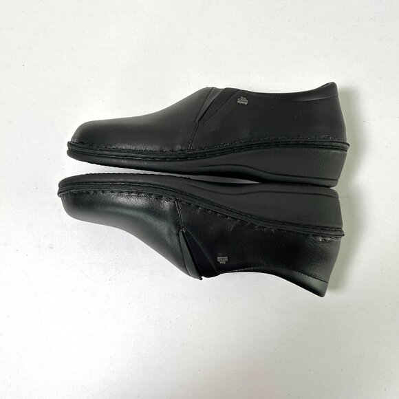 Finn Comfort Clogs Womens 9 D Mens 7 EU 40 D Black Leather Slip On Shoes Germany - Picture 10 of 12